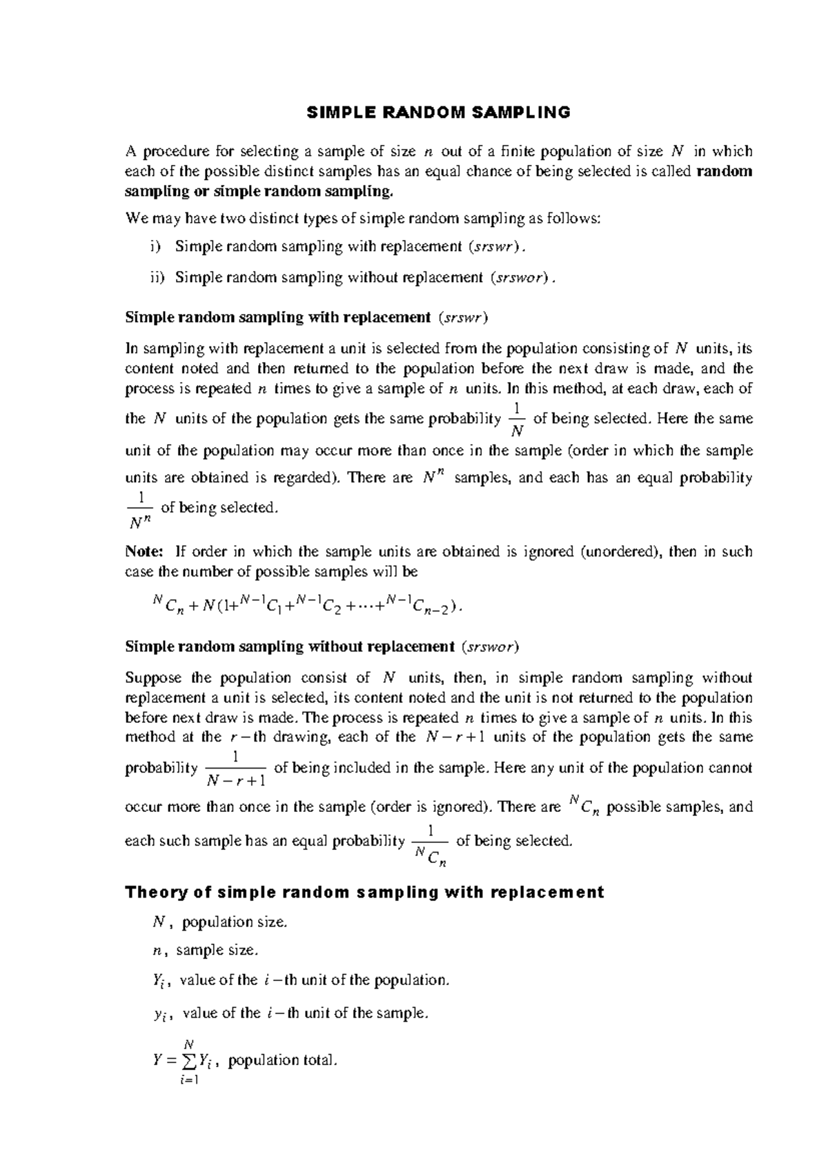 Simple Random Sampling: Concepts, Types, and Examples in Statistics ...