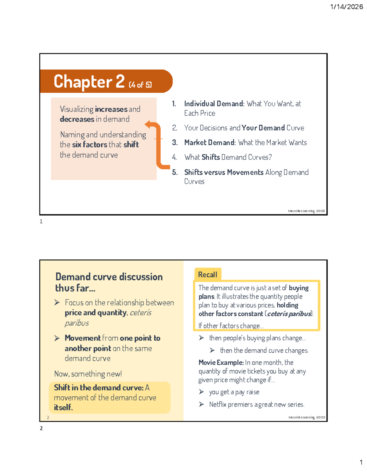 ECO 101: Chapter 2 - Understanding Demand Curve Shifts and Factors ...