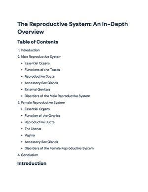 Comprehensive Overview of the Circulatory System (BIO101 ...