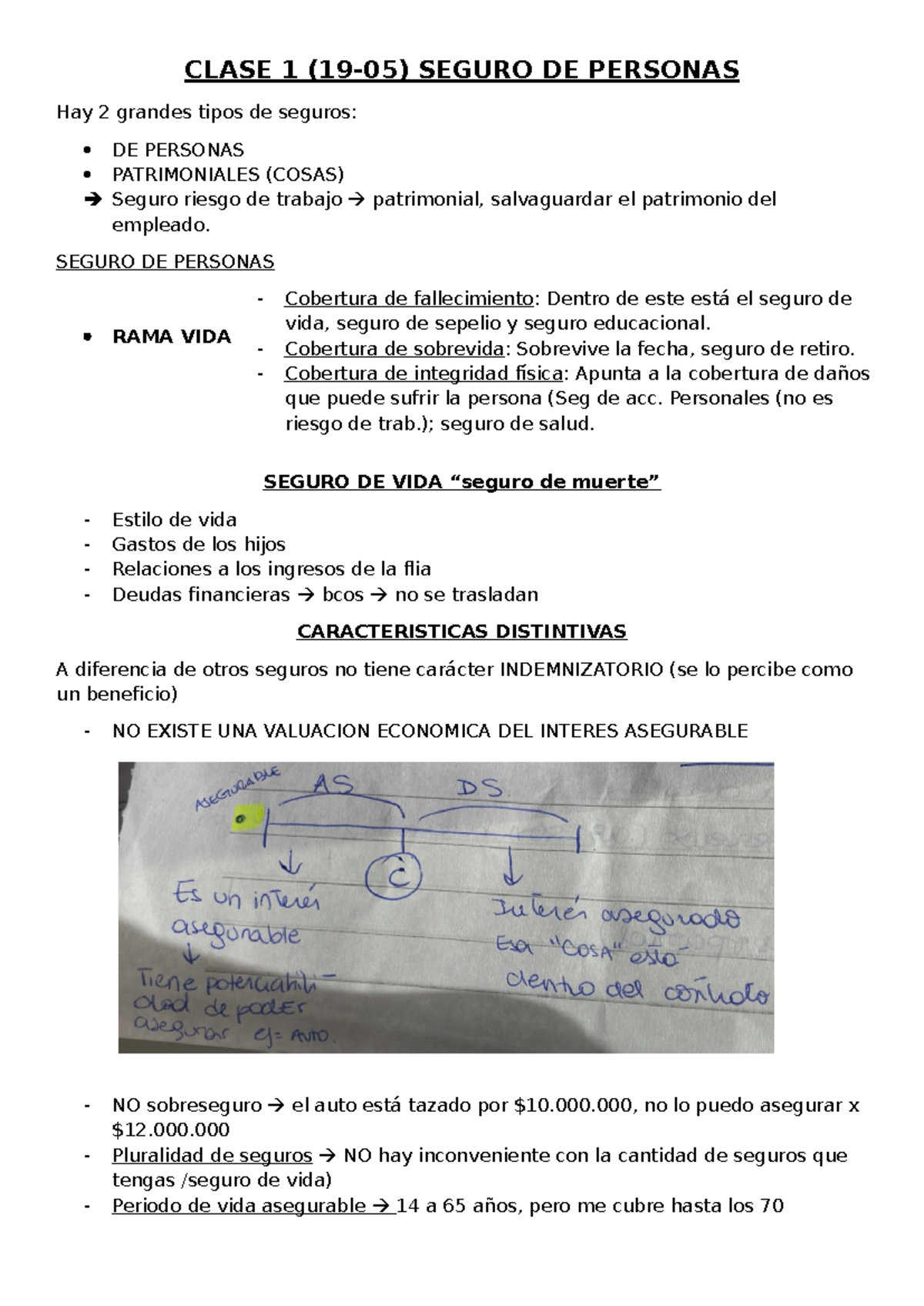Resumen de Seguros - 2DO Parcial CLASE 1 a CLASE 8 - Studocu