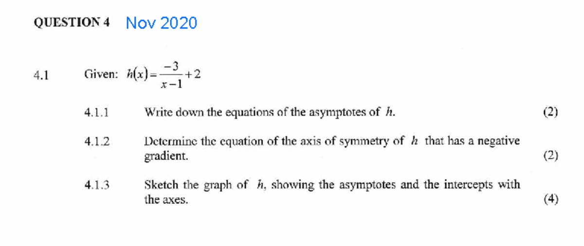 Functions Practice 2020-2024: Asymptotes & Graphs Analysis - Studocu