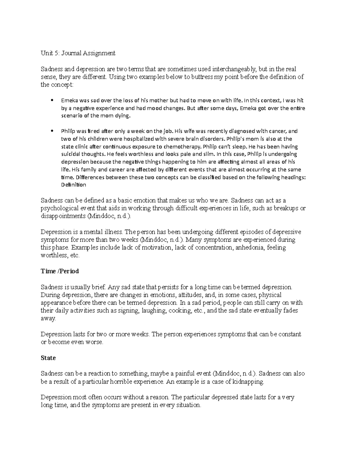 Journal assignment unit 5 psych 4241 - Unit 5: Journal Assignment ...