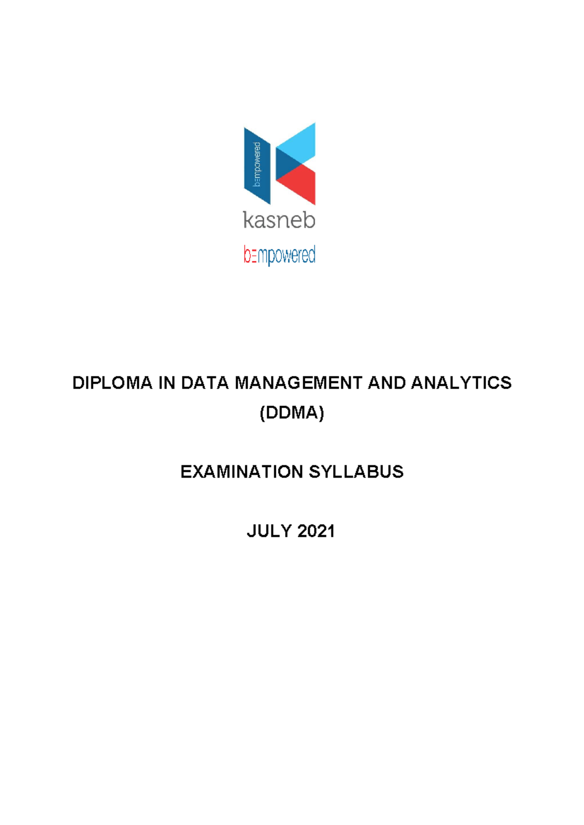 DDMA Examination Syllabus Summary - July 2021 Review - Studocu