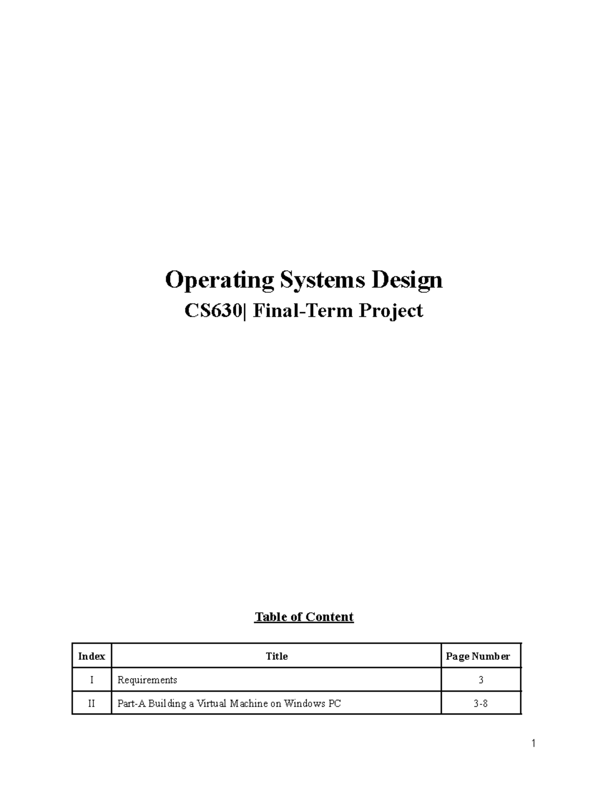 Os finaltermosproj - The final term project dealt with developing a ...