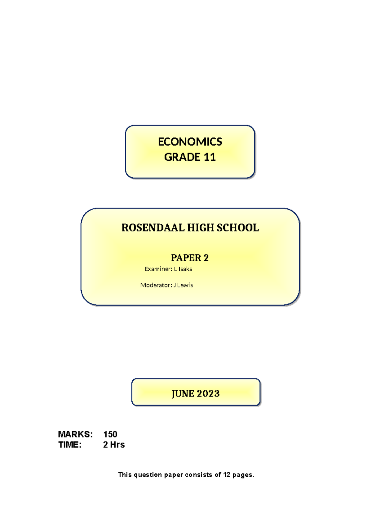 ECON 11 MID YEAR EXAM Paper 2 Micro 2023 - Studocu