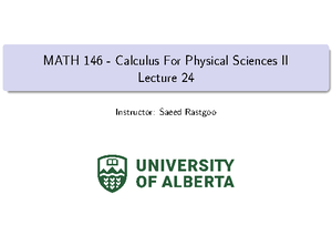 Sample Final 2 - Fall 2024 - Math 146 – Sample Final 2 December 6, 2021 ...