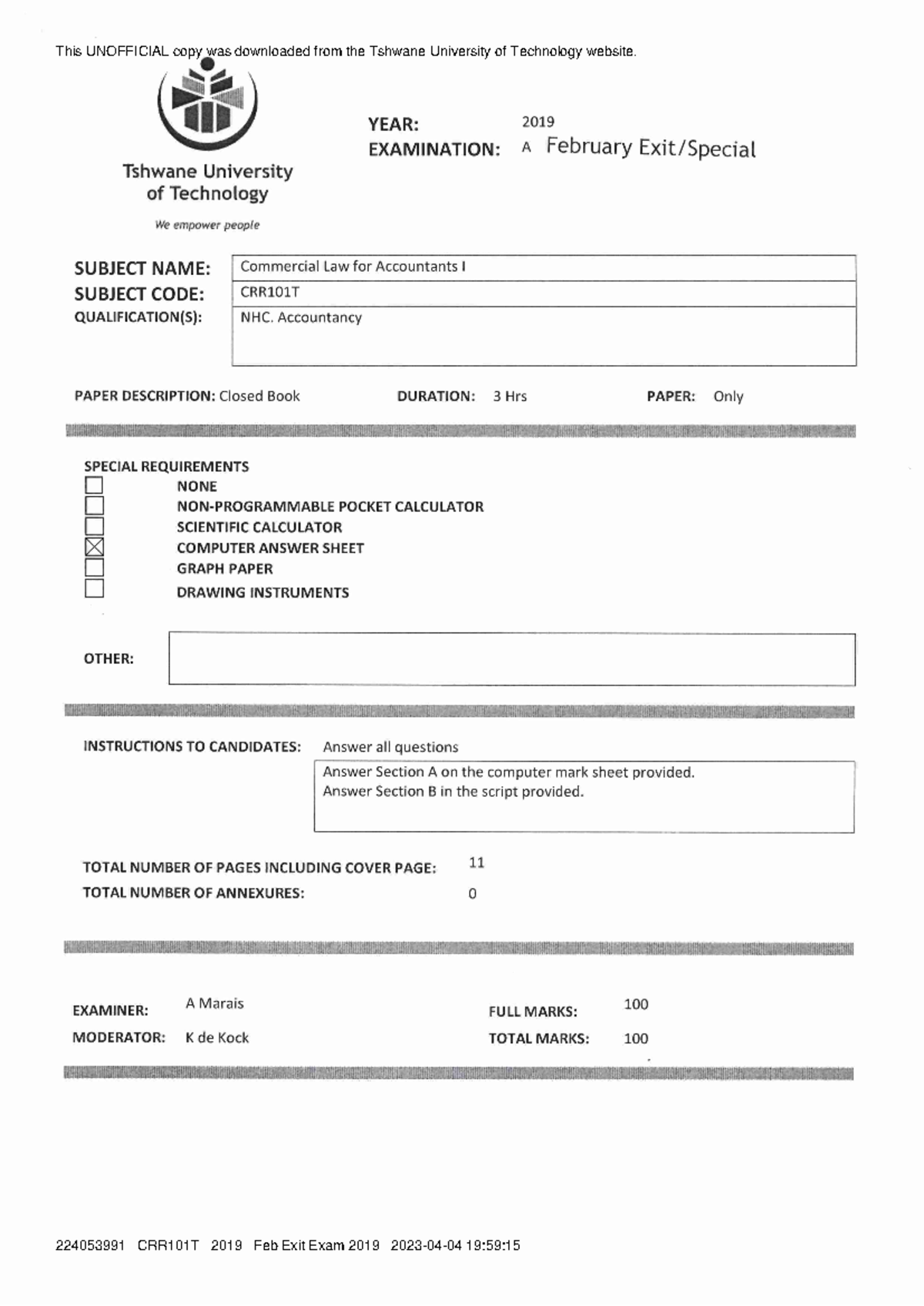 GP Contract Past Exam Papers Compilation - Studocu