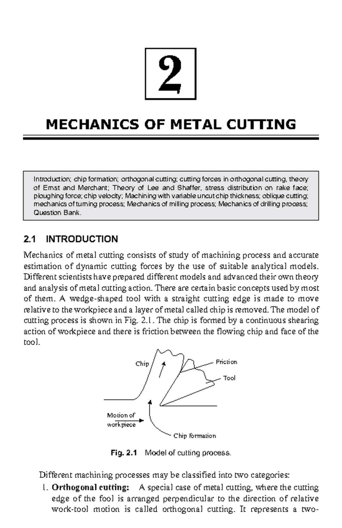 Unit 1: Mechanics of Metal Cutting - Comprehensive Notes for MECH 101 ...