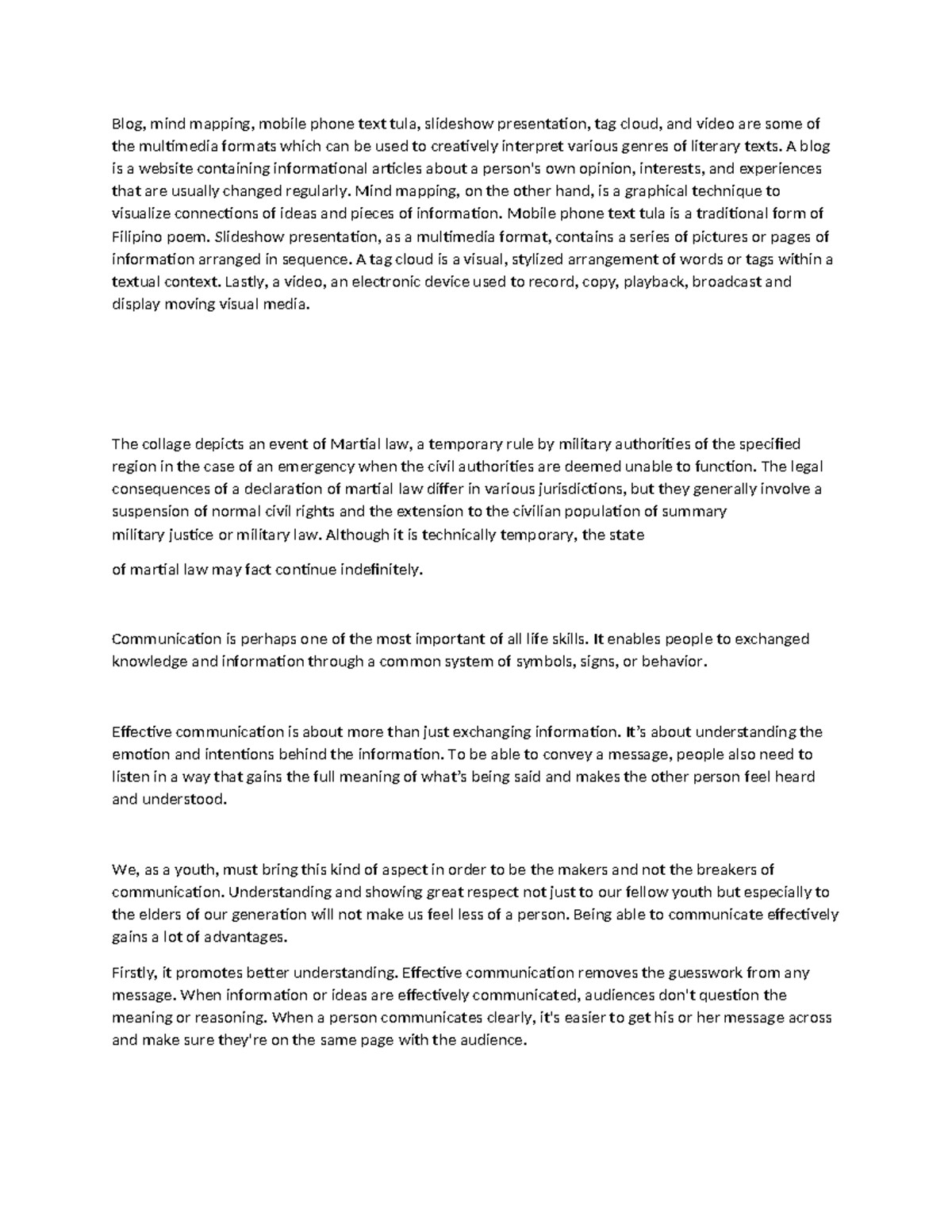 21st - essay - Blog, mind mapping, mobile phone text tula, slideshow ...