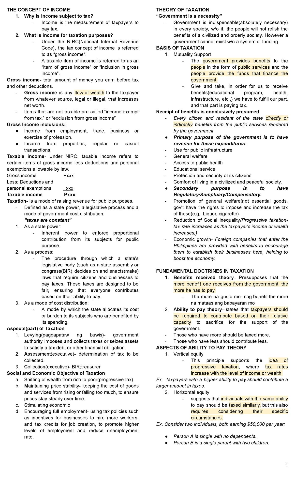Estate Trusts and Co-Ownership Taxation - Summary Accountancy - Studocu