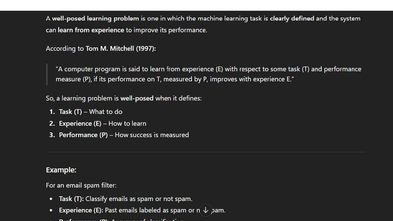Understanding Learning Problems in Machine Learning (CS101) - Studocu