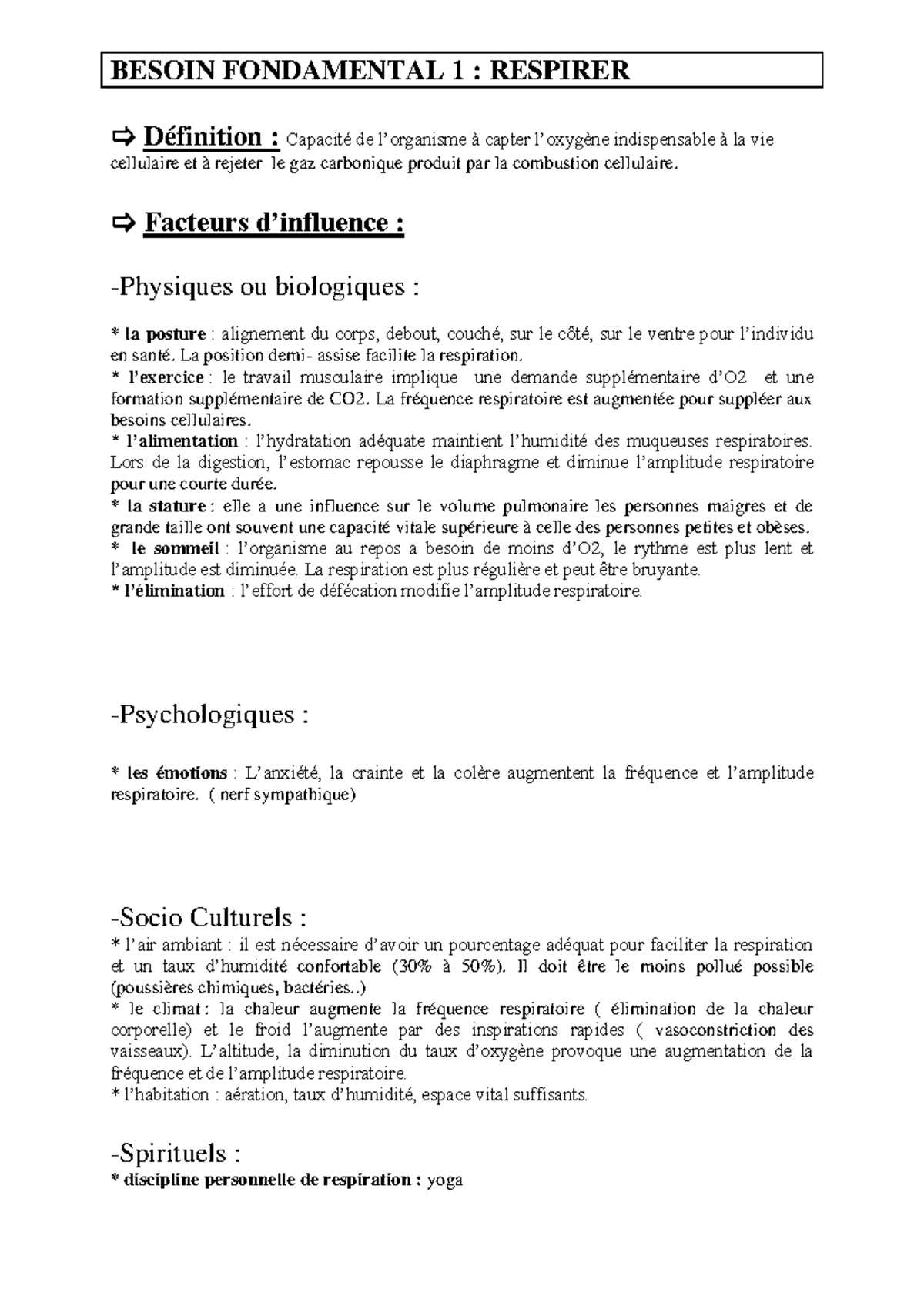 BESOIN FONDAMENTAL 1-6 : GUIDE DES 14 BESOINS FONDAMENTAUX - Studocu