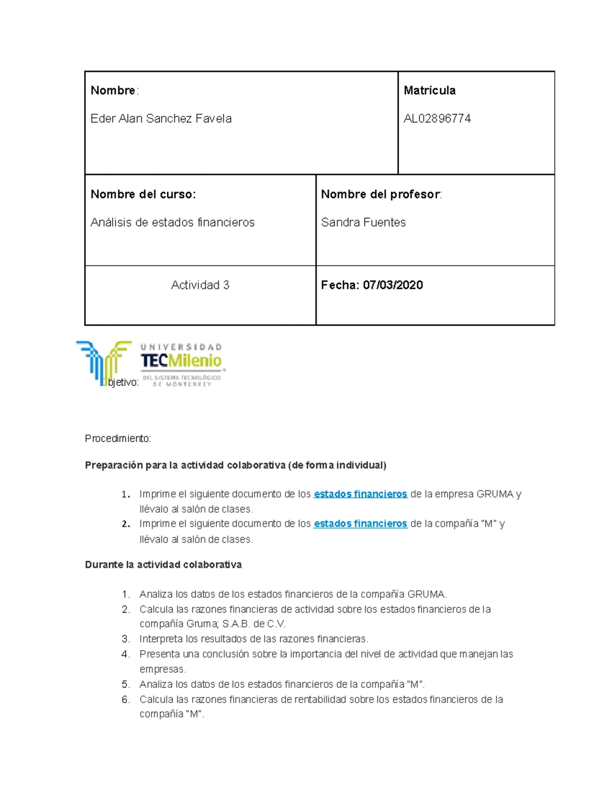 Análisis Financiero de CEMEX - Actividad 2 - Análisis de Estados ...