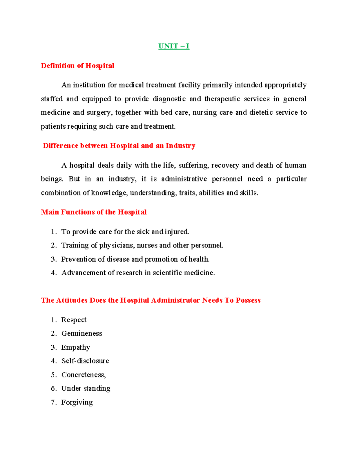 HM UNIT NOTS - This notes for biomedical engineering student especially ...