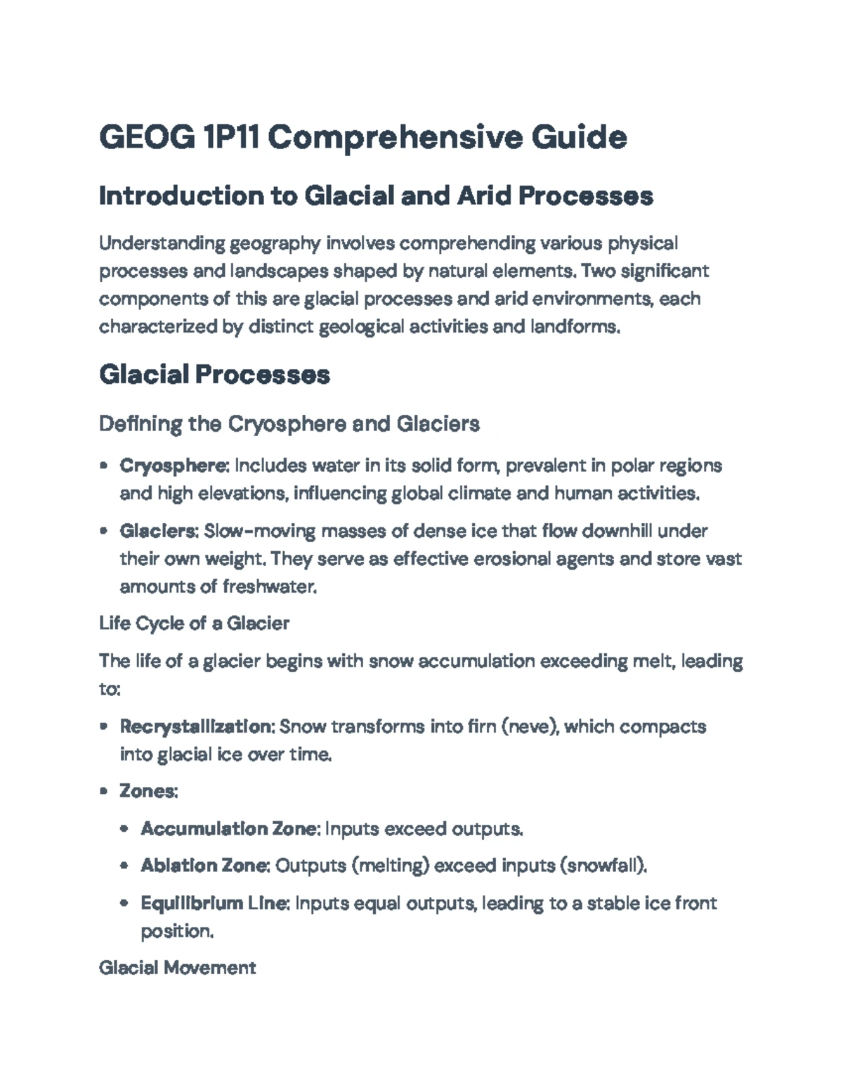 GEOG 1F91 Principles of Physical Geography Course Outline 2023-2024 ...