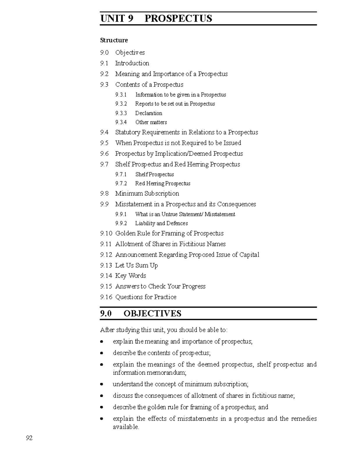 Company Formation: Unit 9 - Understanding the Prospectus - Studocu