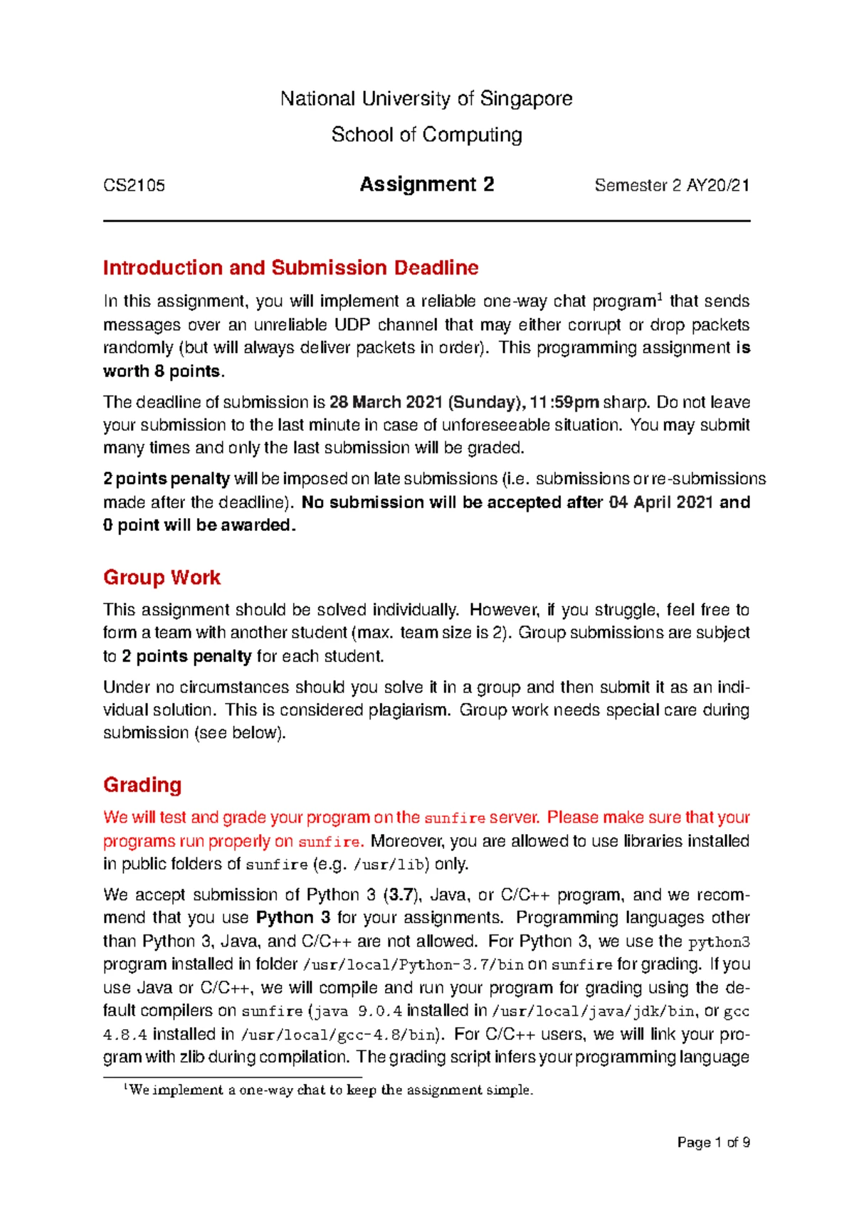 Assignment 2 - The deadline for submission is 4 April 2024 (Thursday ...