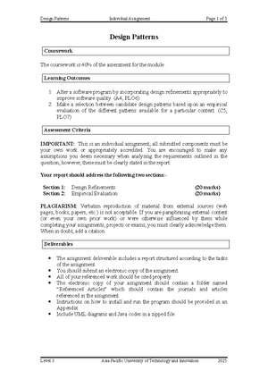 Design Patterns APD3F2411SE Individual Assignment on Maintainability ...