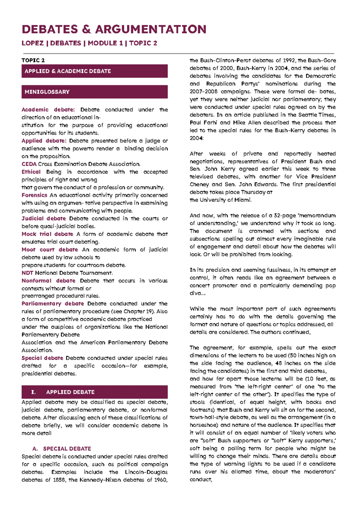 Debate Topics Notes: Pros and Cons Analysis for Senior High Issues ...