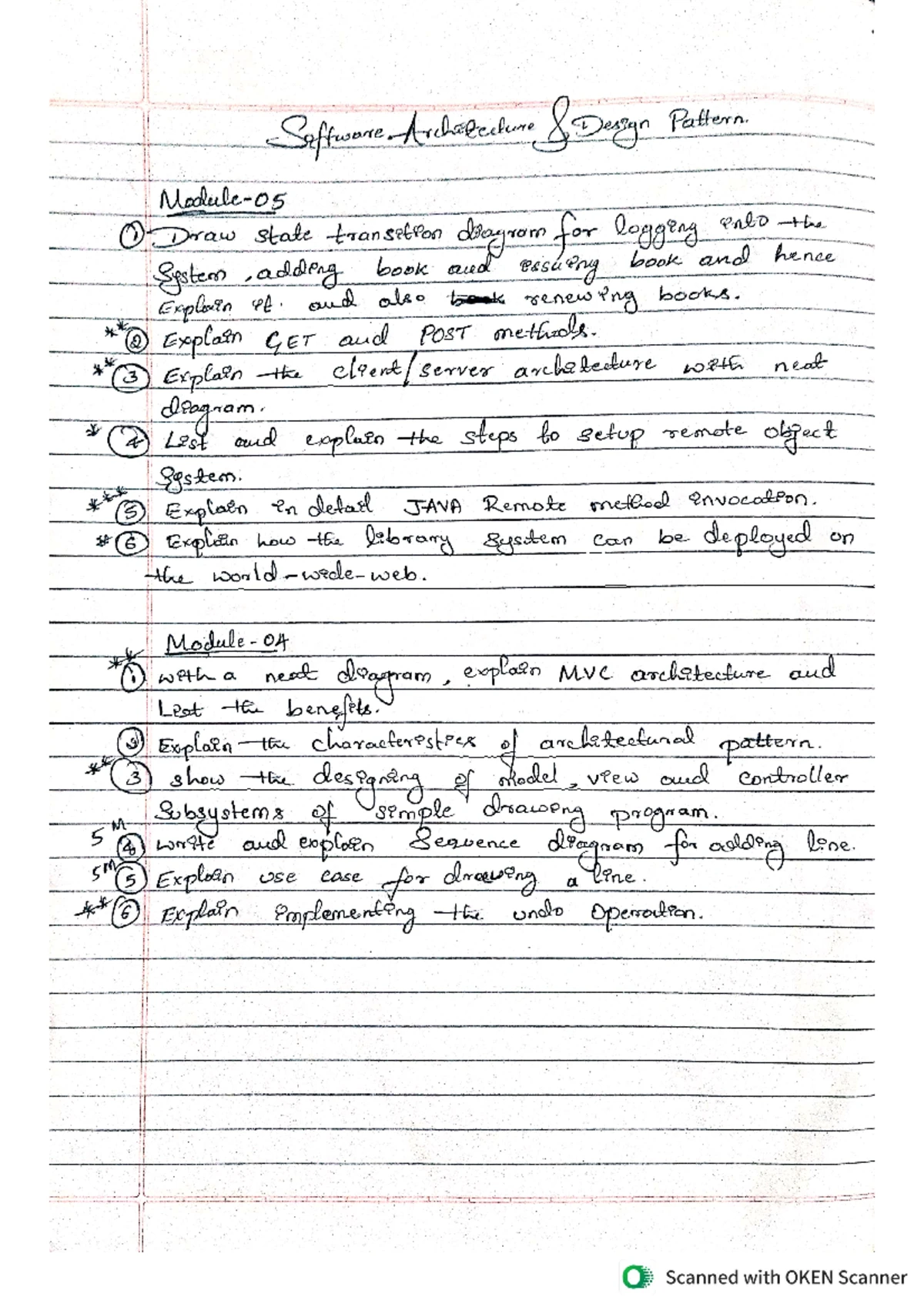 Document - these are my lecture notes - 1.) What is a Design Pattern? A ...
