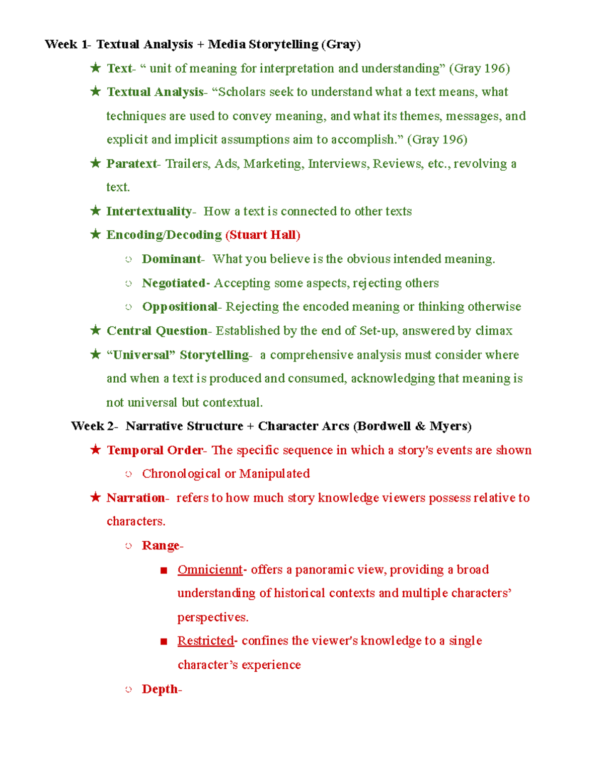Midterm Exam Review: Textual Analysis & Narrative Structure Insights ...