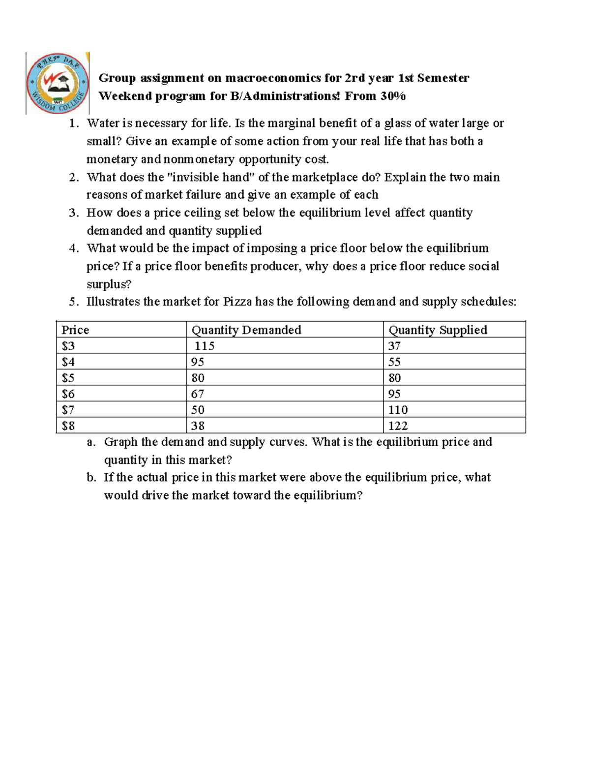 Group assignment ME - Please solve as soon as possible - Group ...