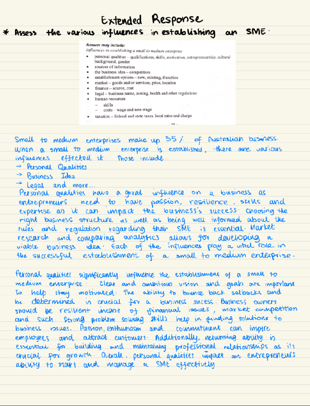 Extended response intro and body para - Extended Response Assess the ...