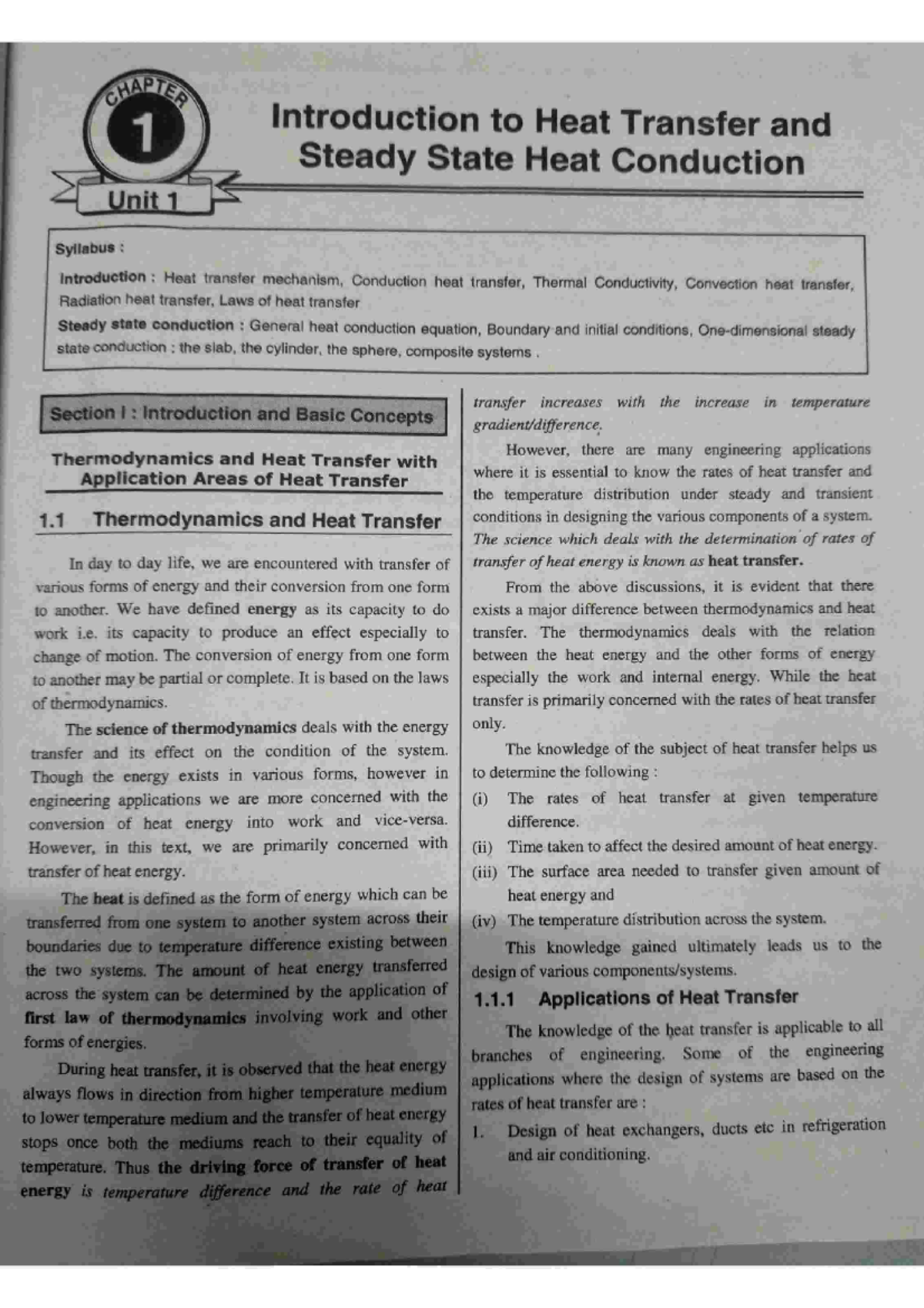 HT Chapter 1: Introduction to Heat Transfer & Steady State Analysis ...