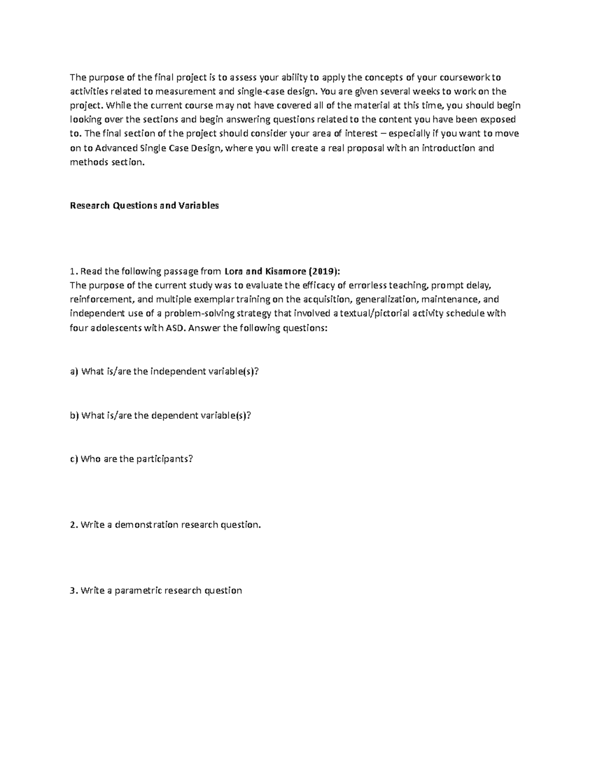 Final Project 121916 - Advanced Single Case Design Guidelines - Studocu
