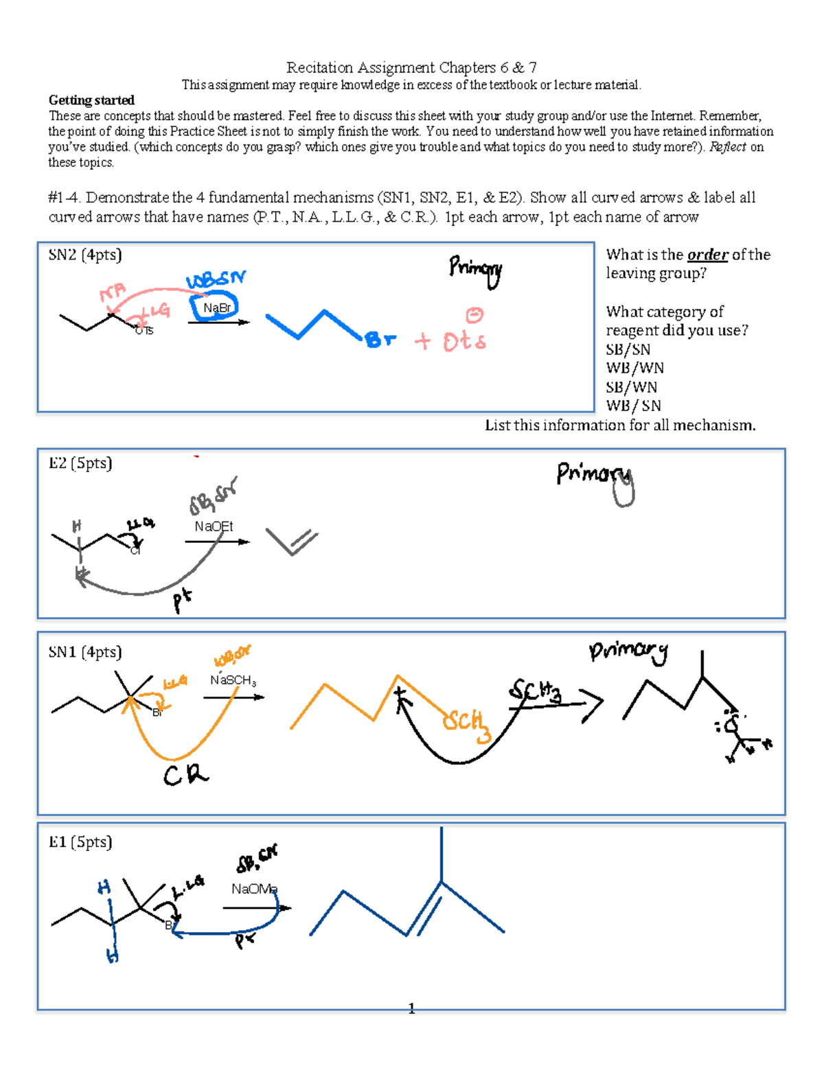 Recitation Chapters 6 & 7 Arrows and Mechanisms - 1 Recitation ...
