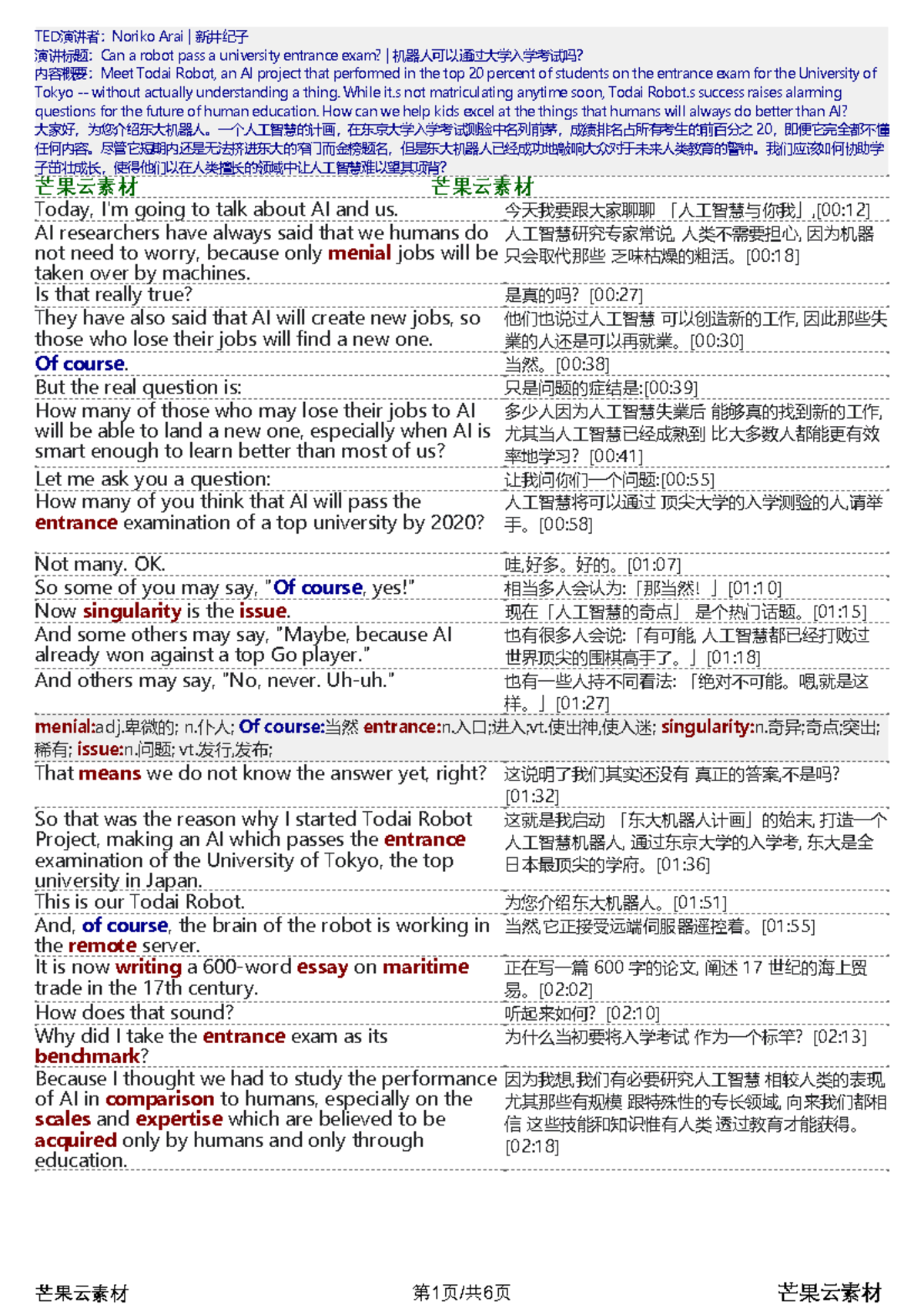初二学生英语演讲稿合集- Class6, Grade8 - Studocu