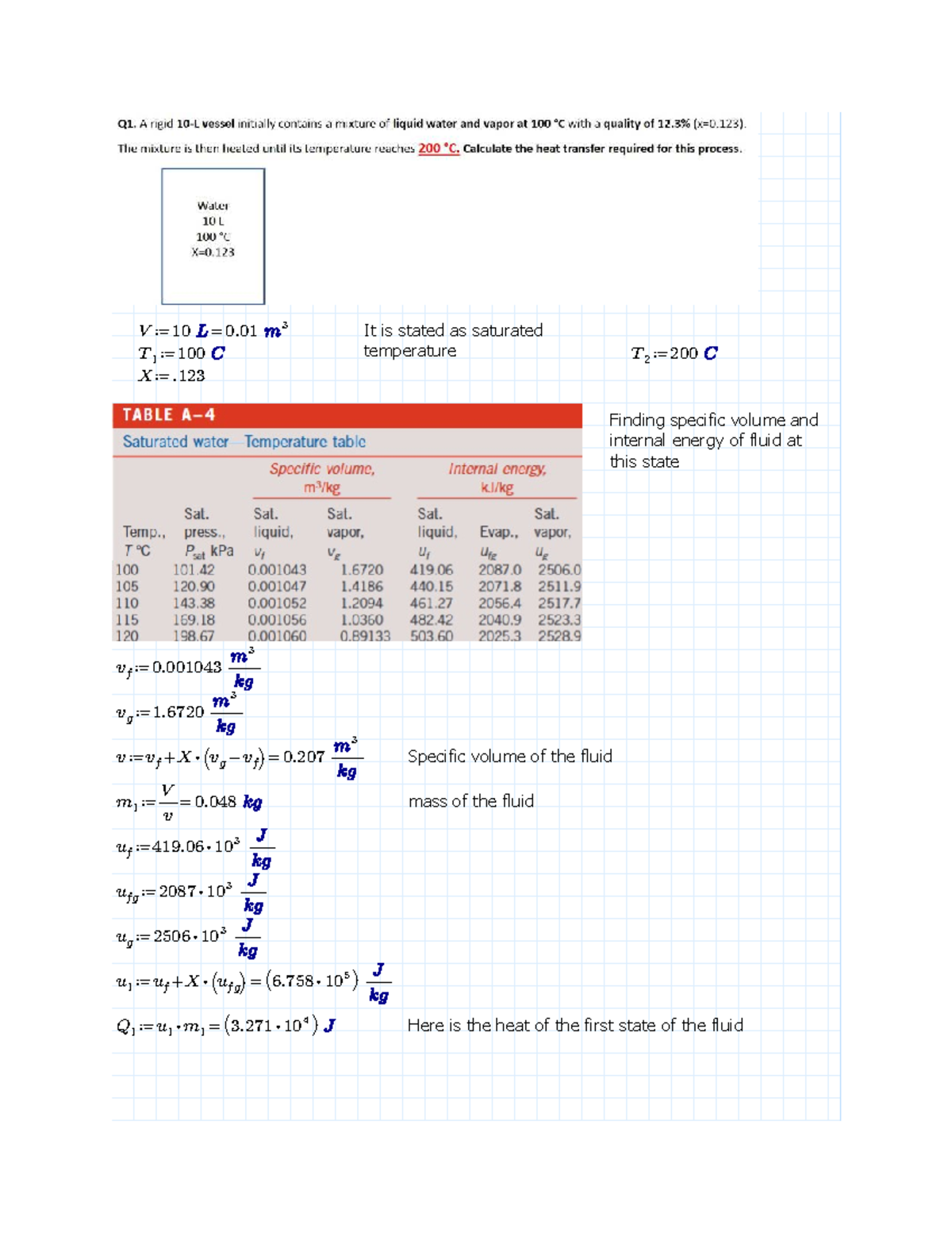 Thermo B Tutorial 2: Worked Solutions & Comments on Fluid States - Studocu