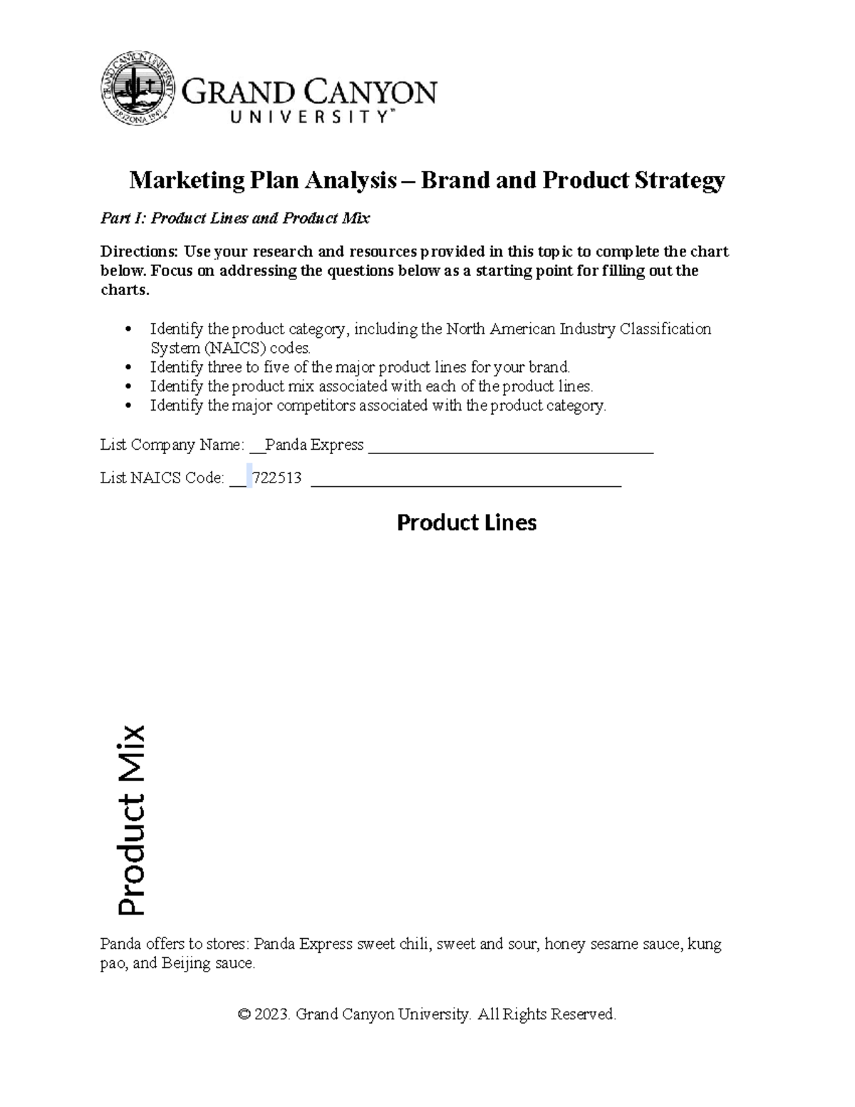 MKT 315 RS T4 Marketing Plan Analysis: Brand Strategy for Panda Express ...