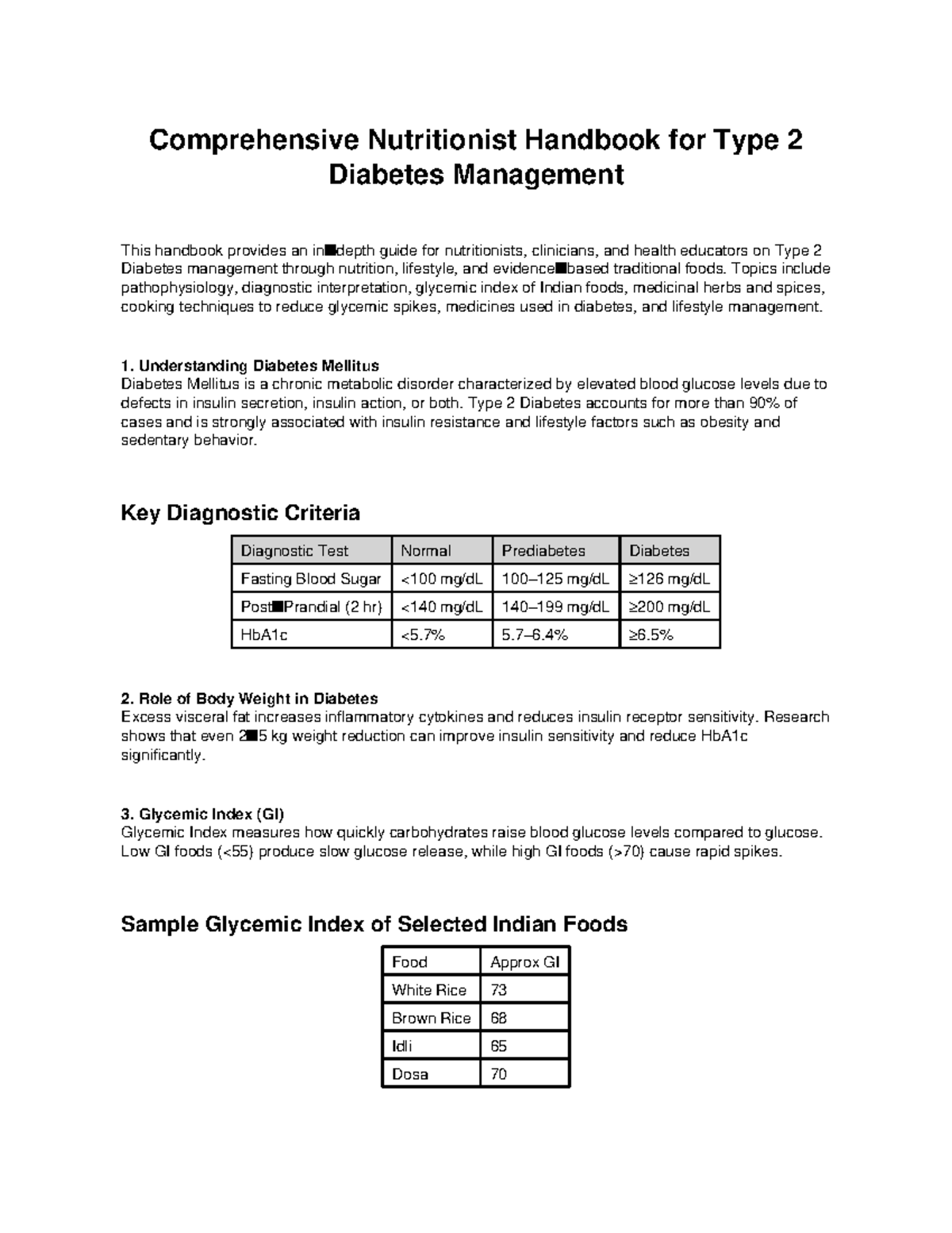 Diabetes Nutritionist Handbook: Managing Type 2 Diabetes Effectively ...