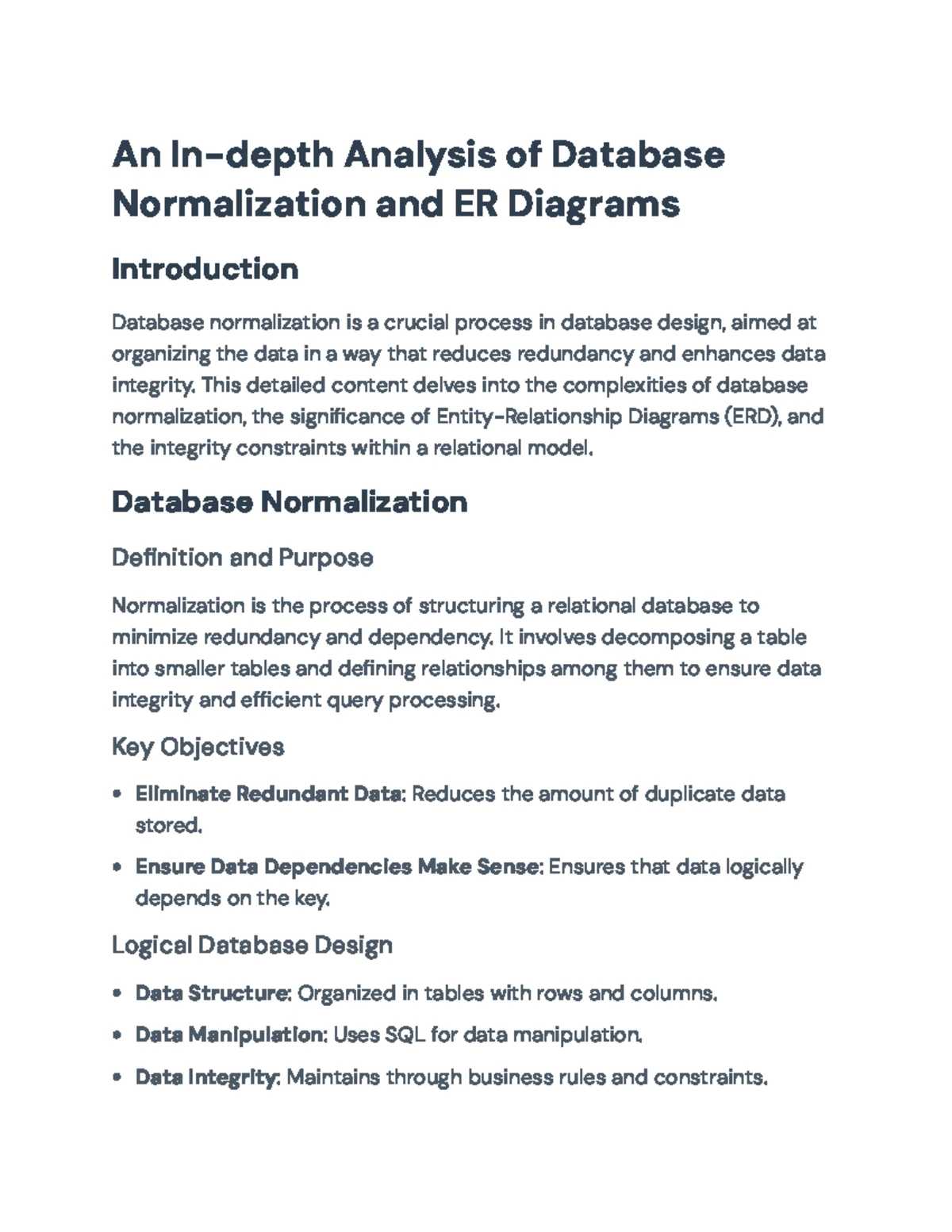 Database Normalization (DB101): A Guide to Data Integrity & Efficiency ...