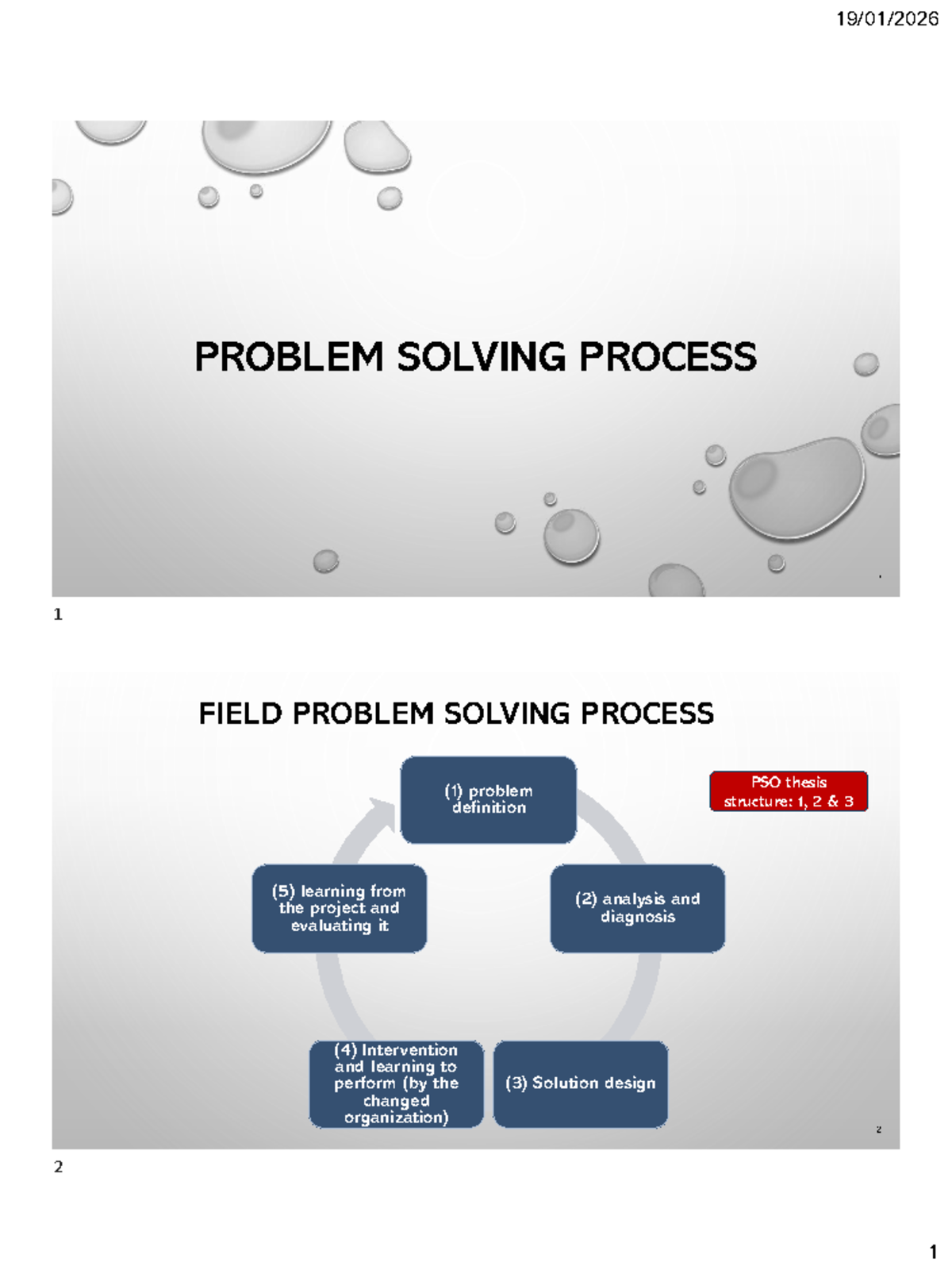 PSO 1: Session 2 Field Problem Solving Process Overview - Studocu