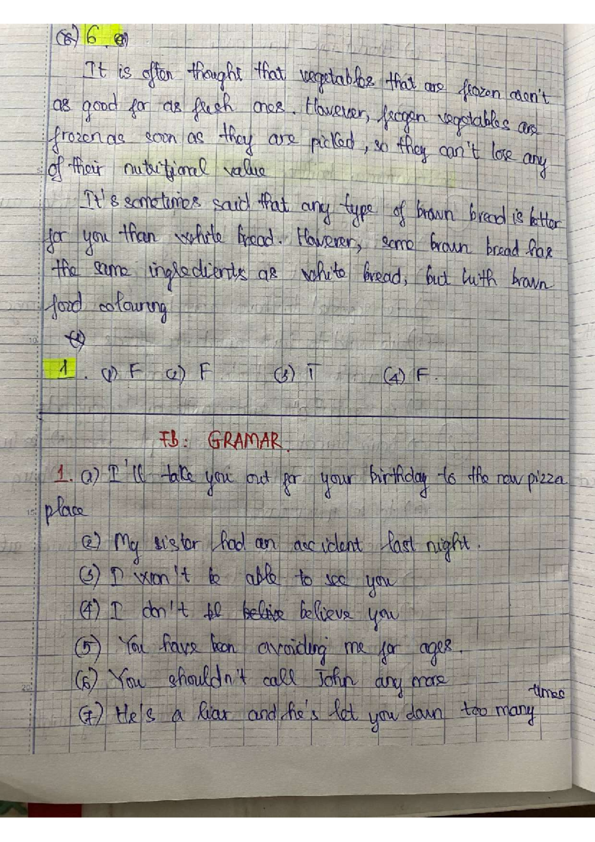 ENG 101: Final Exam Study Notes on Nutrition and Grammar - Studocu