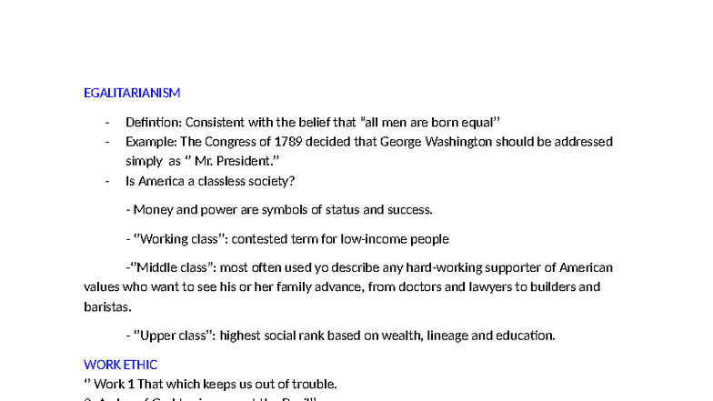 EGALITARIANISM, WORK ETHIC, & CONSERVATISM: Key Concepts in Society ...
