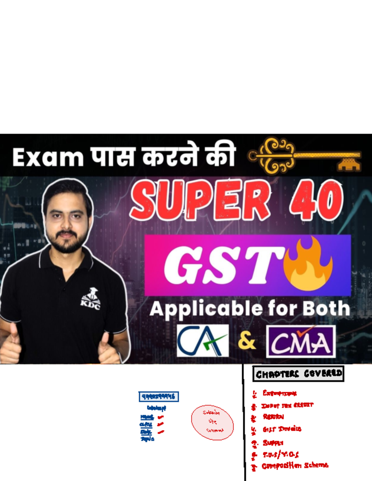 GST Super 40 New: Key Topics on ITC, Exemptions, and Taxability - Studocu