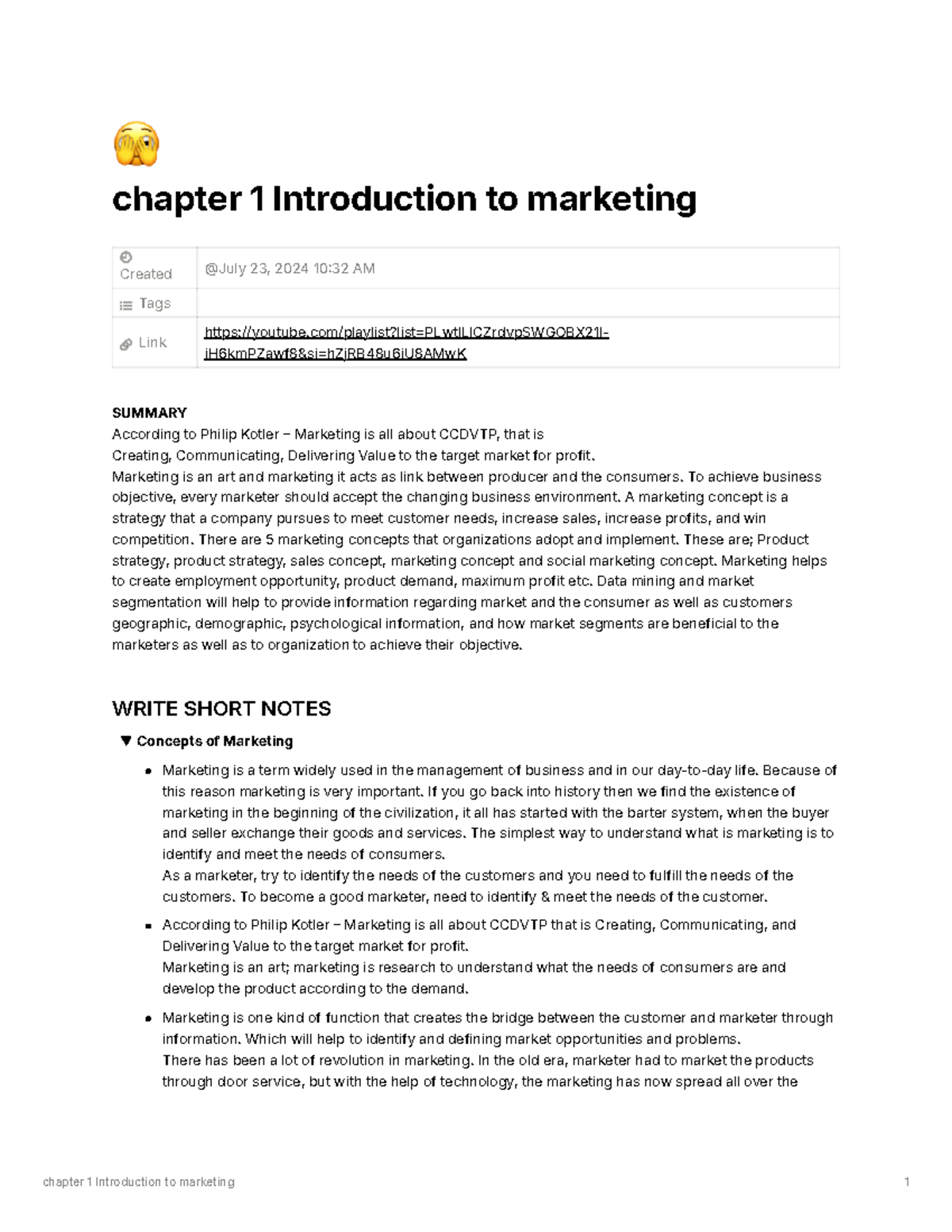 Marketing Basics: Understanding Key Concepts and Evolution in MKT101 ...