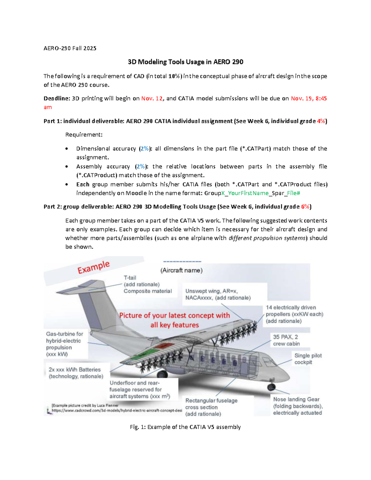 AERO 290 3D Modeling Tools Usage Guidelines for Fall 2025 - Studocu