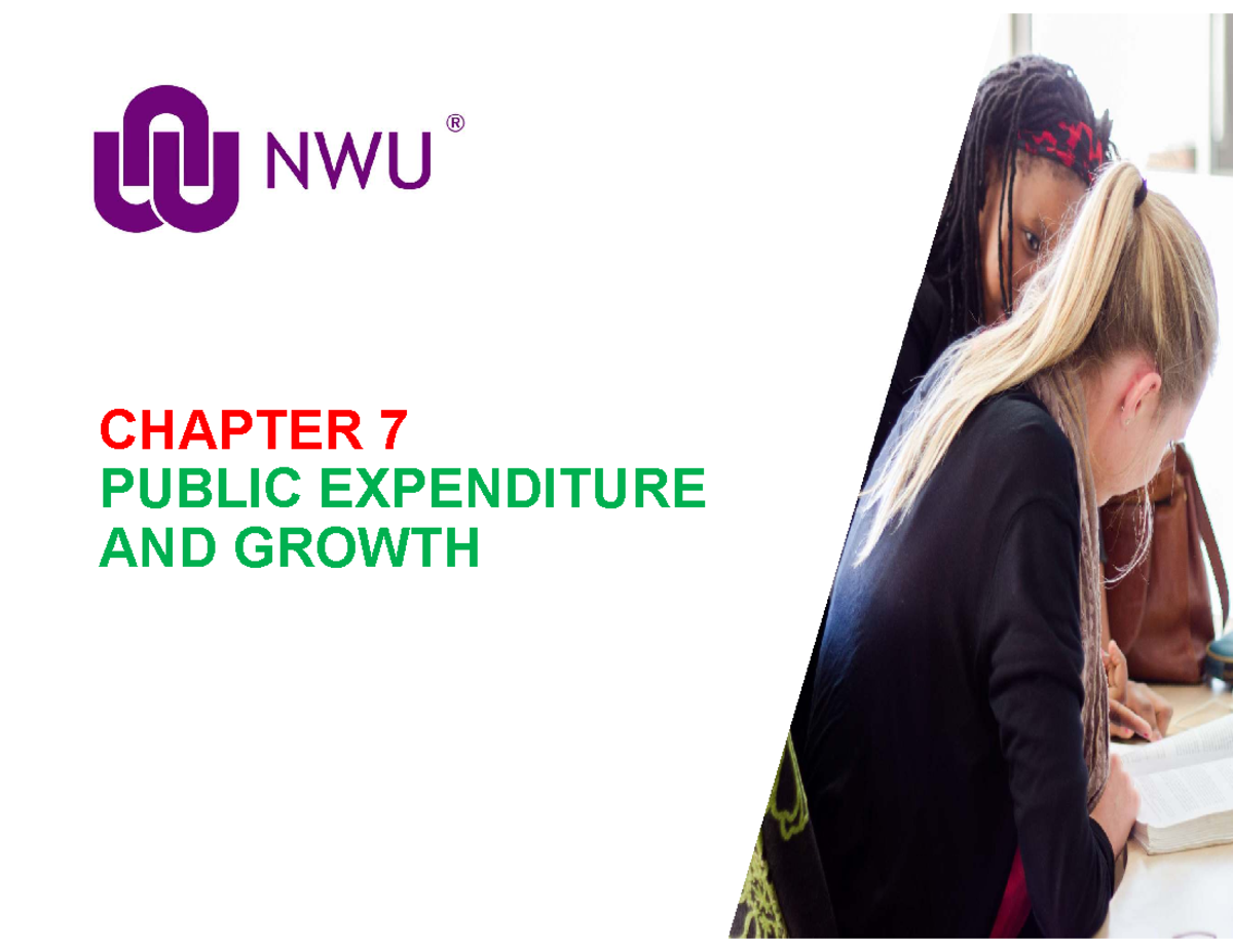 Econ 314 CH 7: Public Expenditure and Economic Growth in SA - Studocu