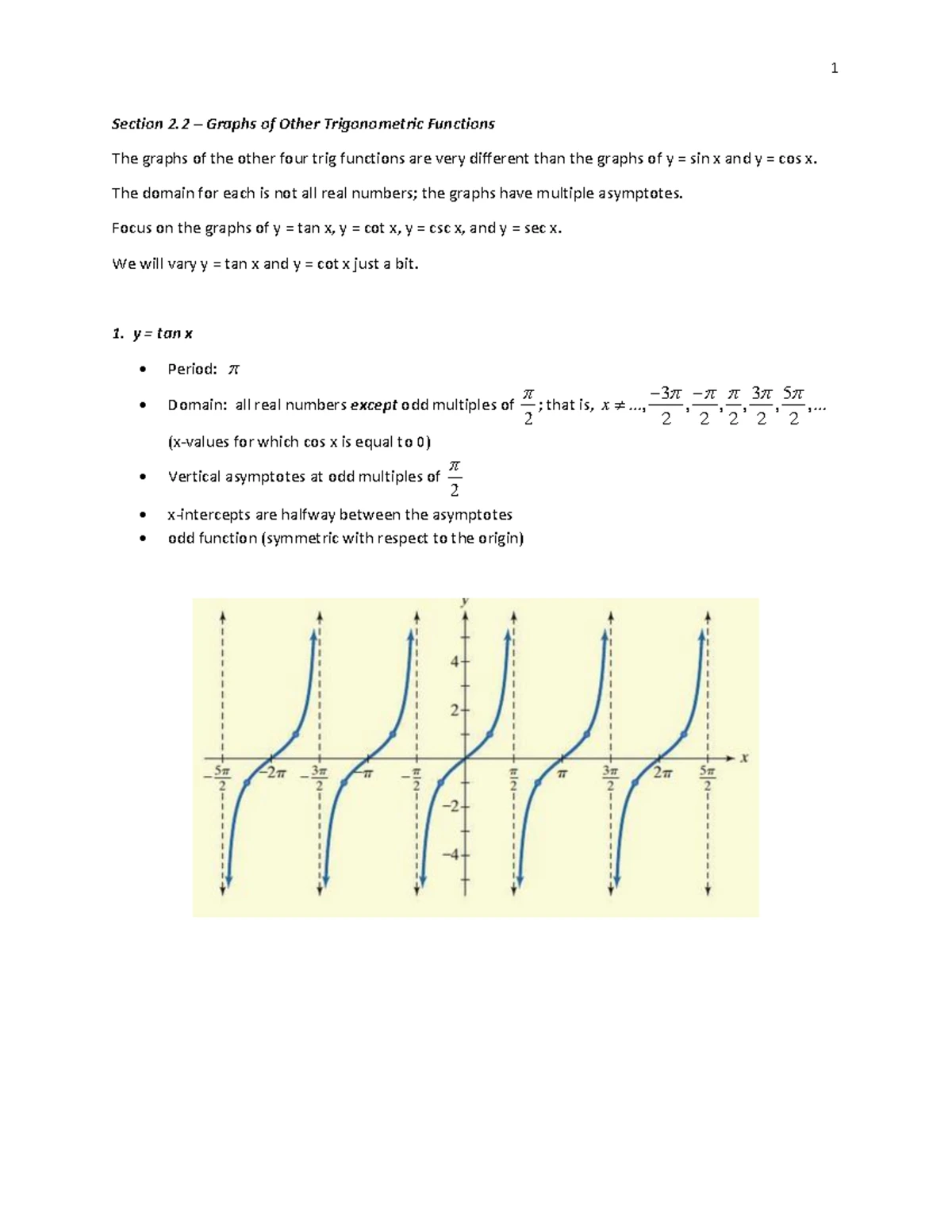 Inverse Trigonometric Functions - Detailed Study Guide (MAT 123) - Studocu