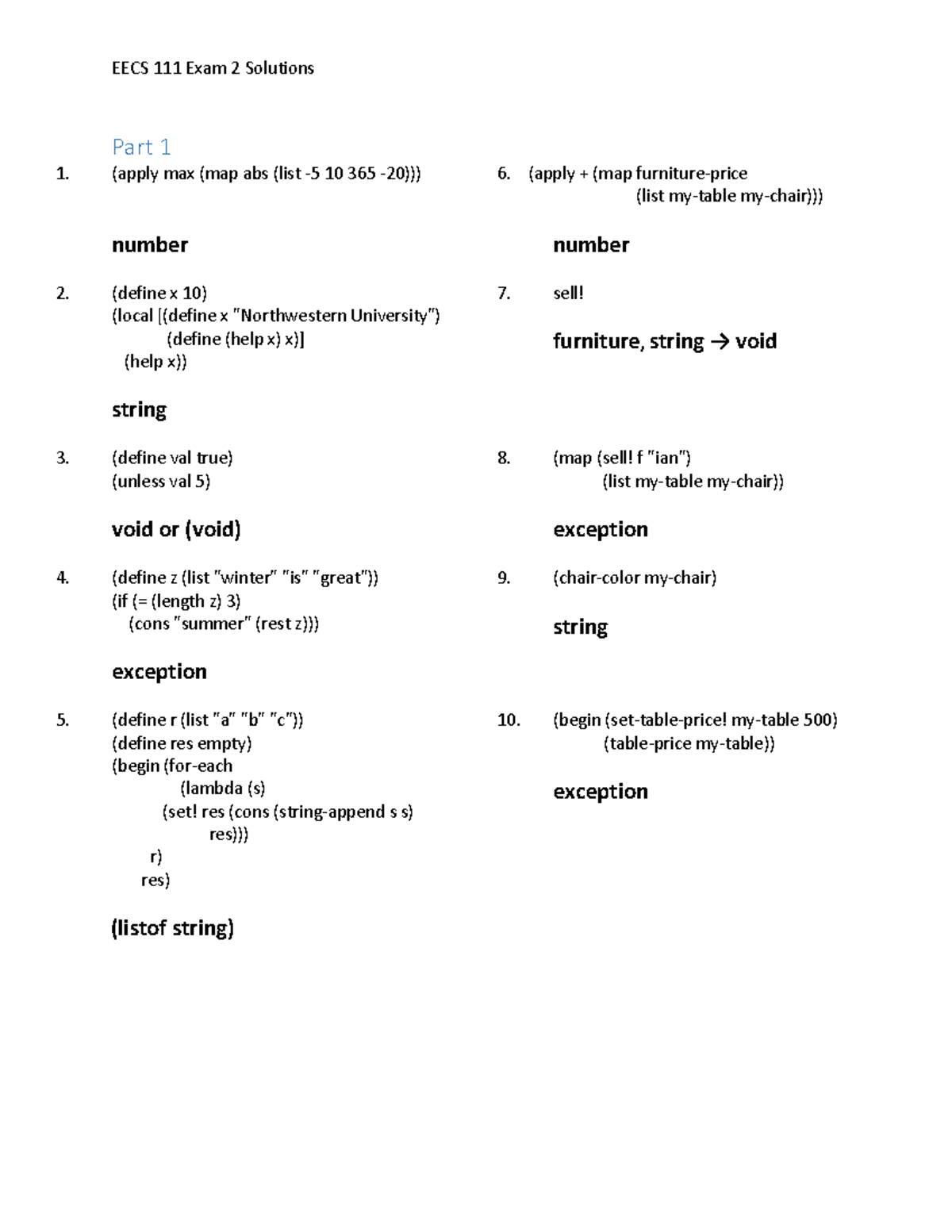 Exam 2 Winter 2019 Solutions and Corrections - Studocu