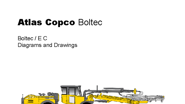 Atlas Copco Boltec E C Diagrams & Drawings (8999) - Rev. 001 - Studocu