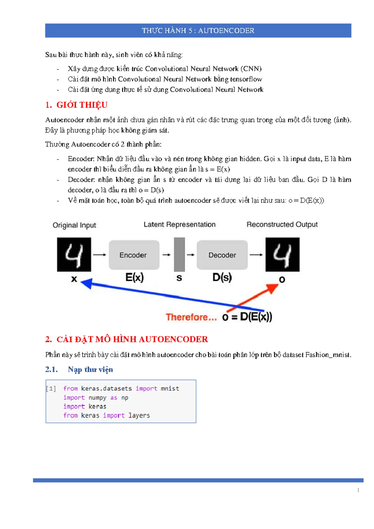 THỰC HÀNH 6: MÔ HÌNH RECURRENT NEURAL NETWORK (RNN) - Studocu