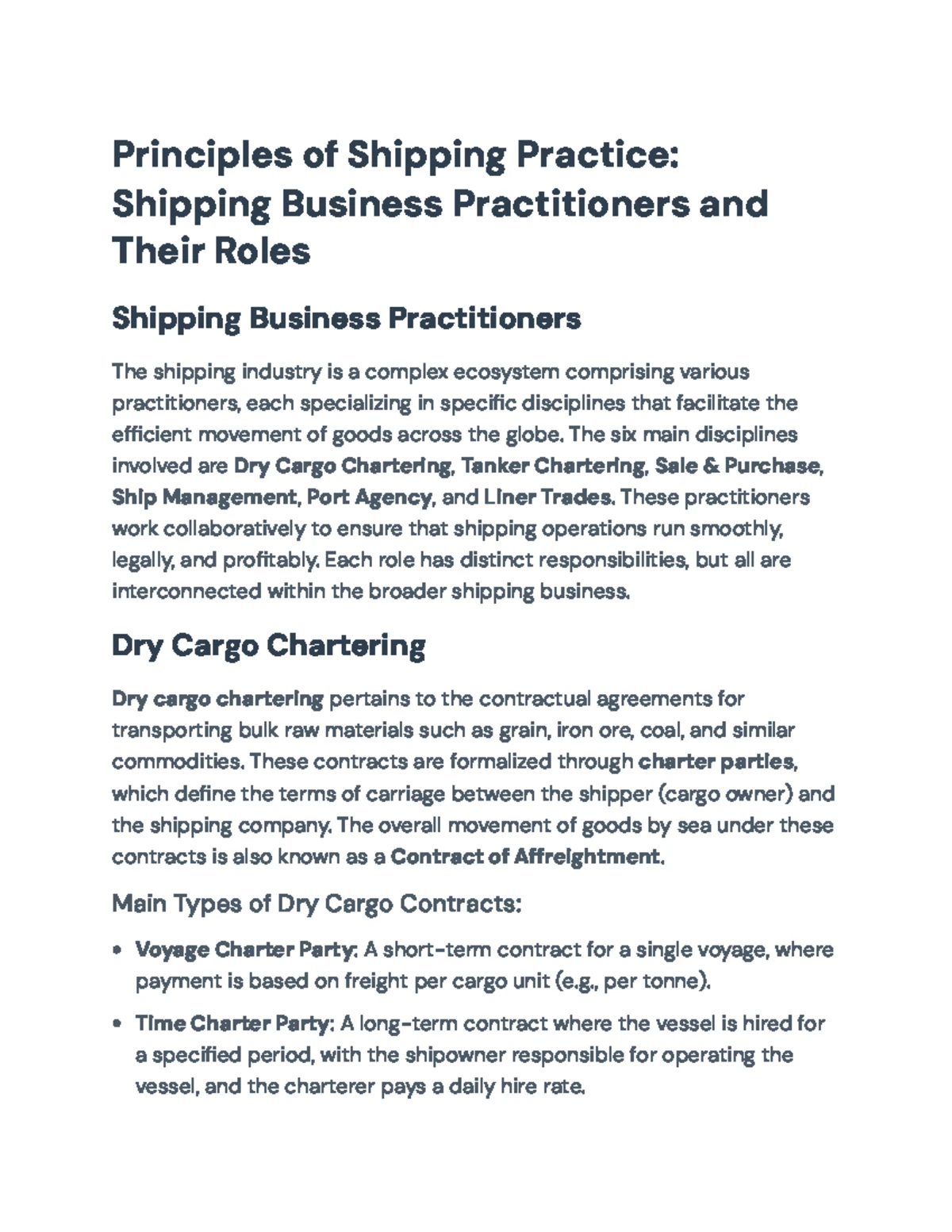 Comprehensive Guide to Freight Rates Determination in Maritime ...