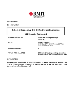 Sample lab report - Triaxial Test (UU) CIVE1159 GEOTECHNICAL ...