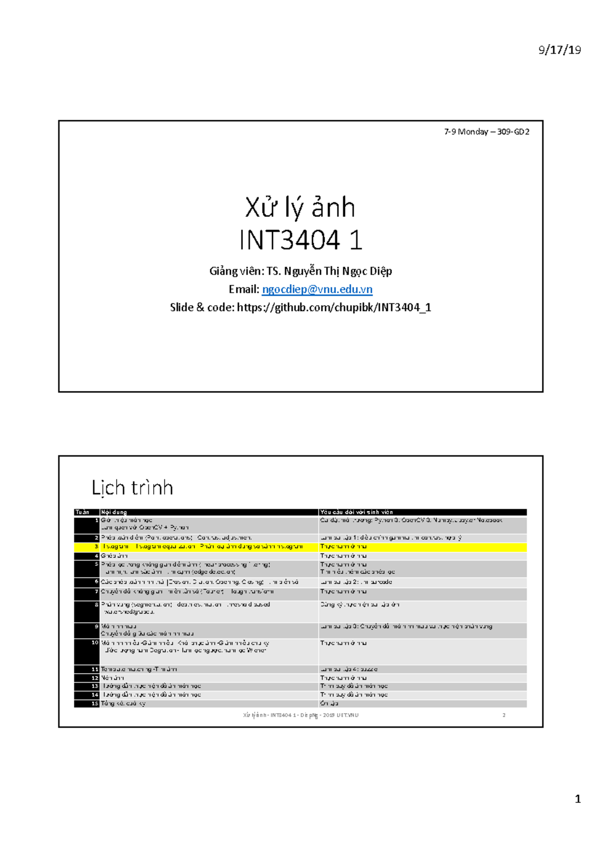 INT3404-1: Week 3 - Histogram Equalization and Processing Techniques ...