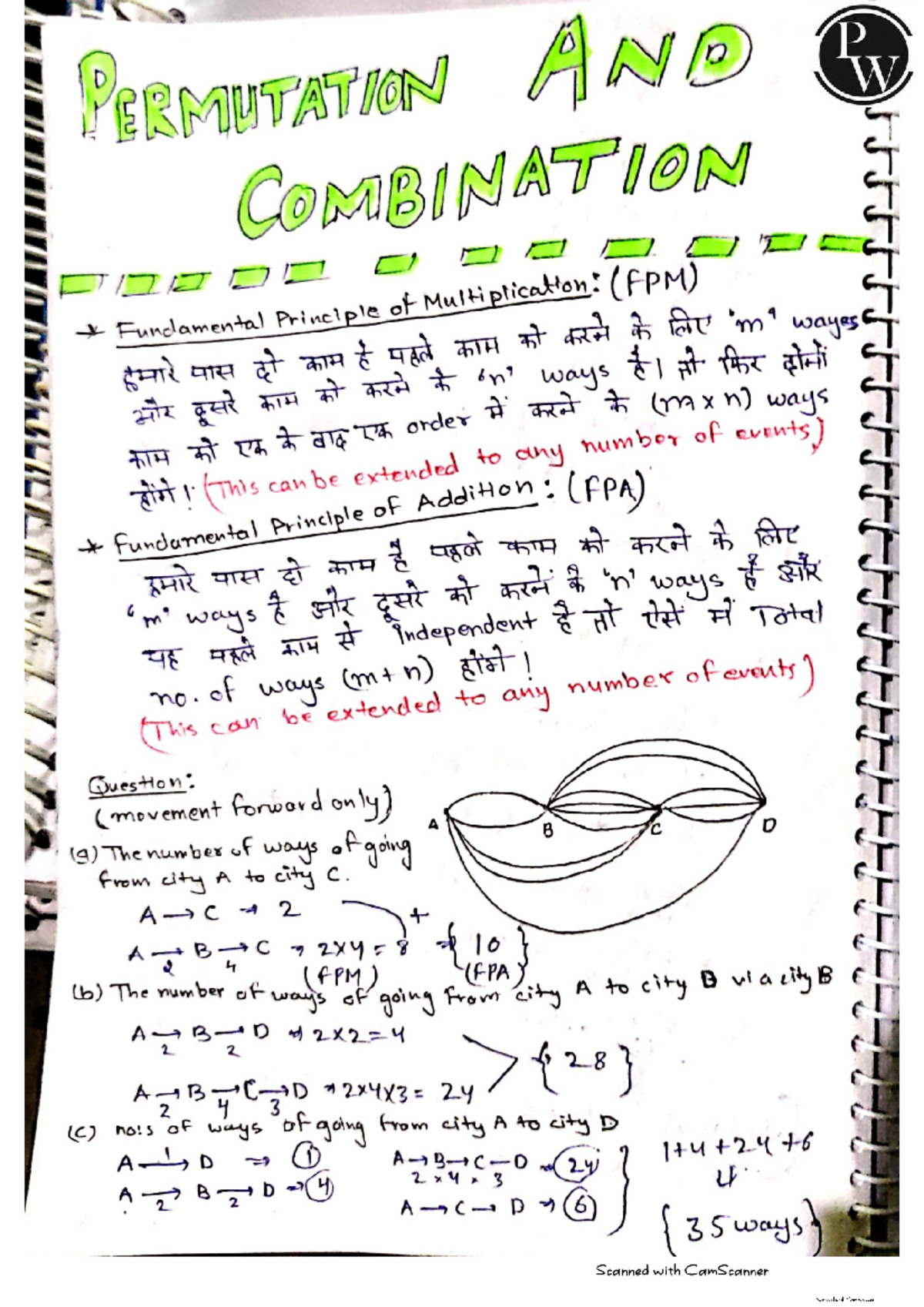 Permutation and Combination Notes (FPM) for Exam Preparation - Studocu